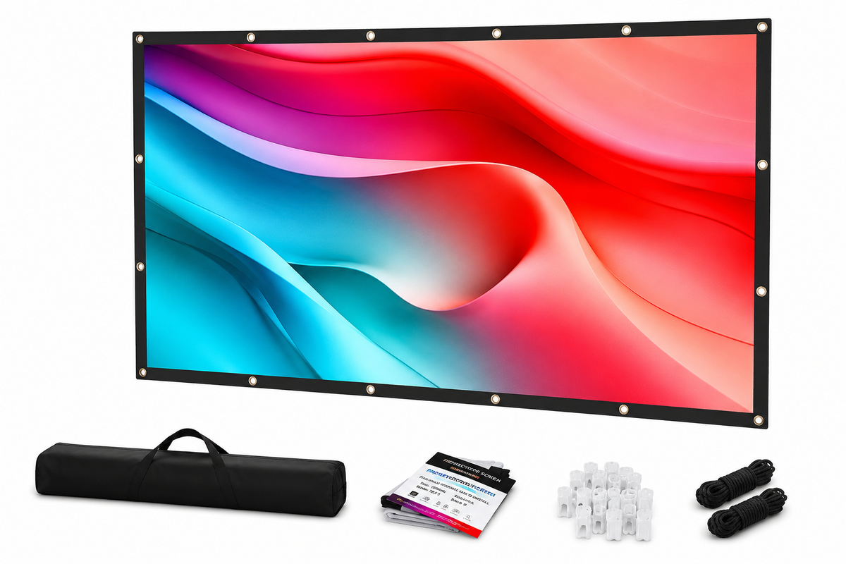 Écran de Projection Pliable Anti-Lumière 16:9 84" 100" 120" - Beamer. SHADE -
