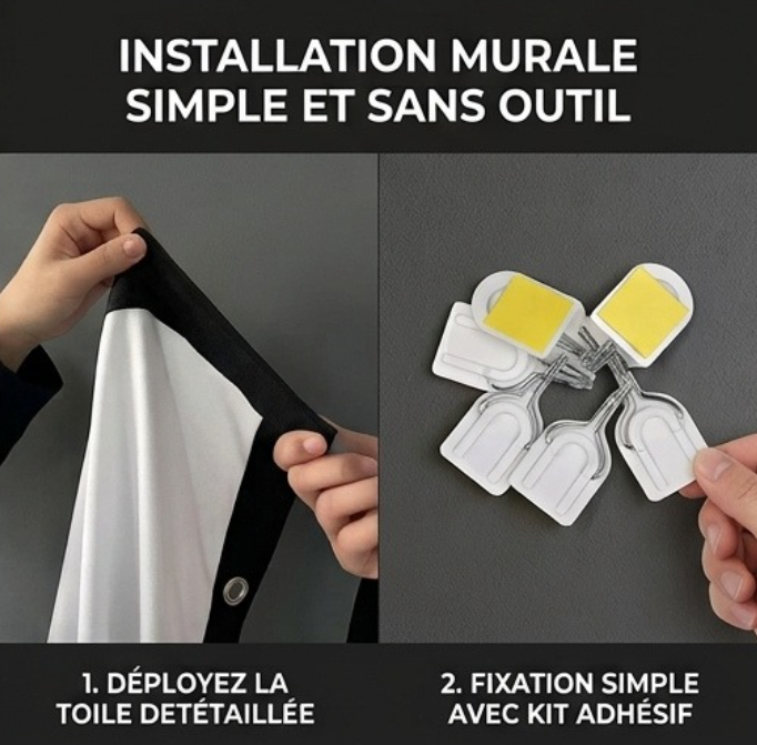 Écran de Projection Pliable Anti-Lumière 16:9 Beamer. SHADE